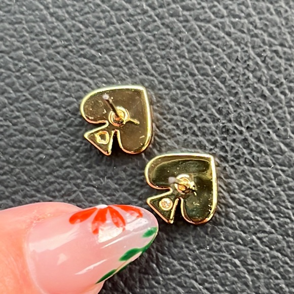 BNWT ♠️✨ Kate Spade Black Spade Earrings - Picture 6 of 7
